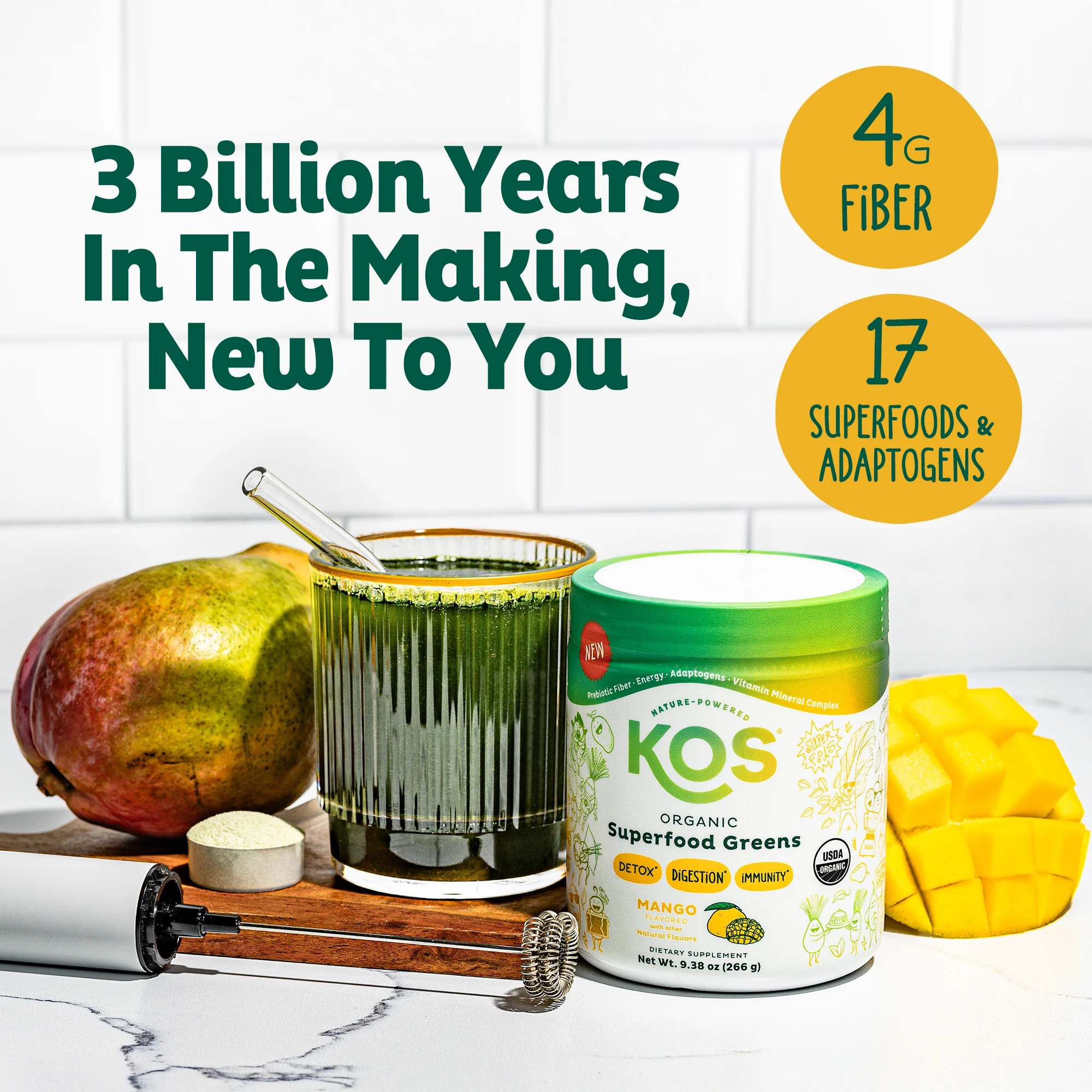 Organic Superfood Greens - Mango Flavor - Image 4