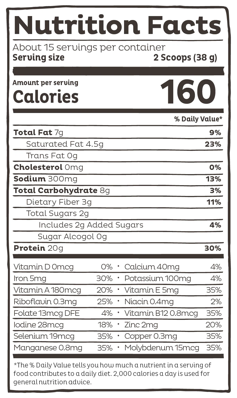 Organic Plant Based Protein Powder Strawberries & Cream Flavored, 15 Servings - Image 2