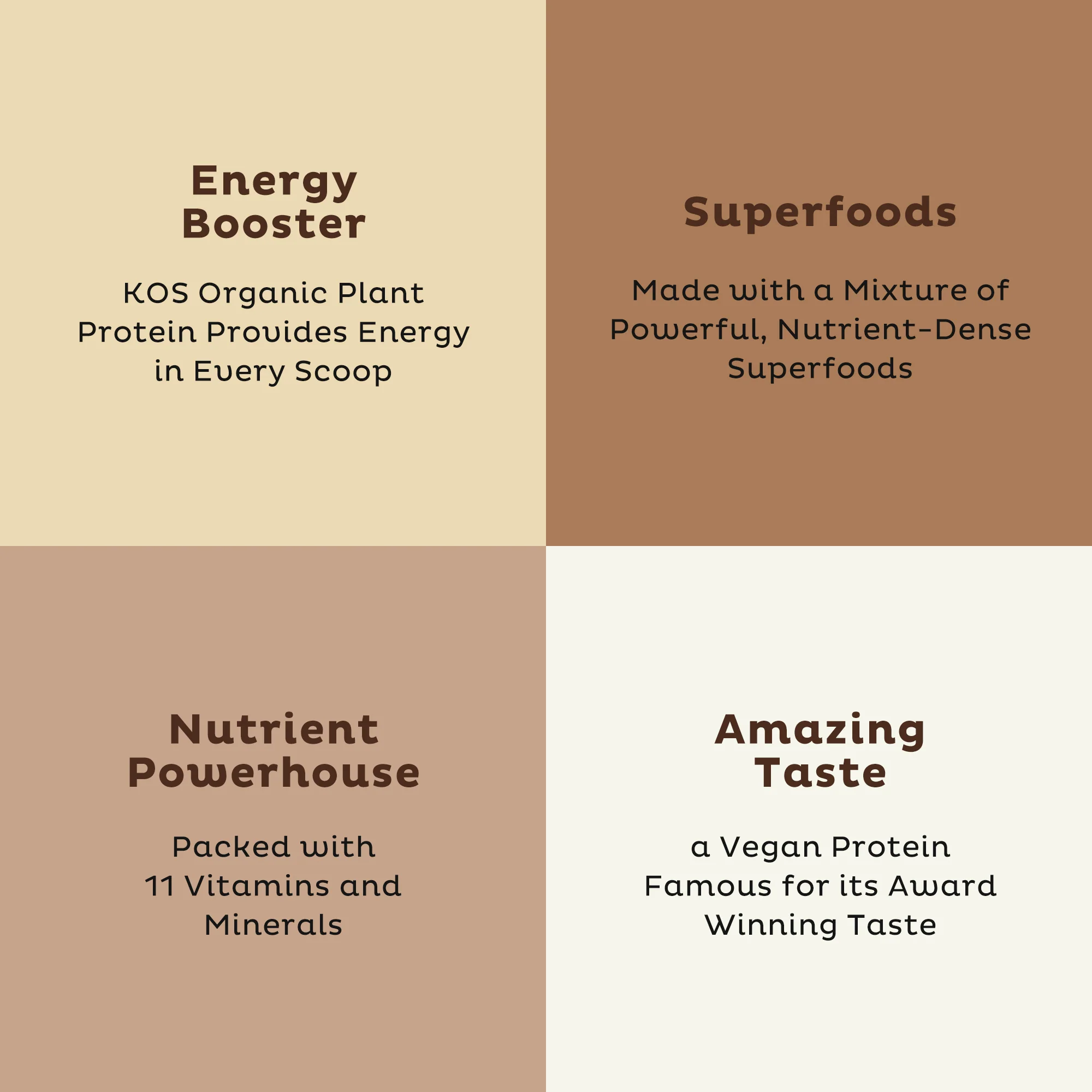 KOS Organic Plant Protein, Chocolate, 10 Servings - Image 7